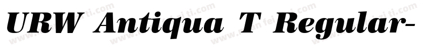 URW Antiqua T Regular字体转换